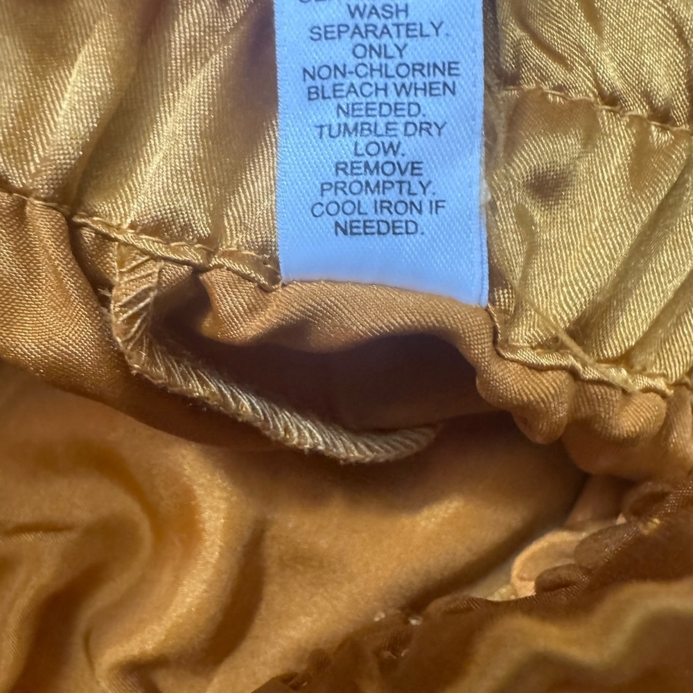 Gold Satin Tux Waist Maxi Skirt - Picture 7 of 11